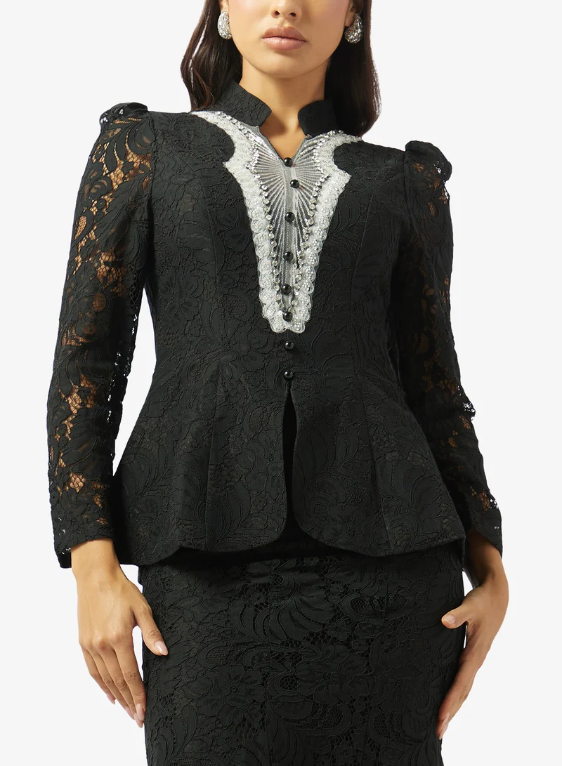 Khizana  Lace Top & Skirt Set for Women | Best Price UAE